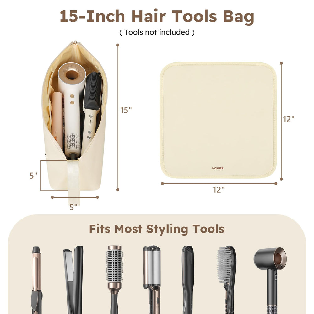 MOKURA heat resistant mat protects surfaces during styling