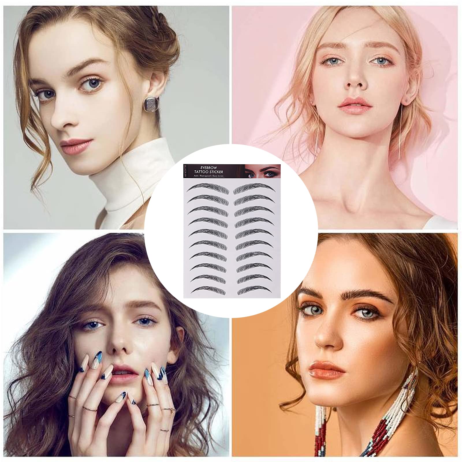 Molain eyebrow stickers cut-to-fit for precise brow shaping