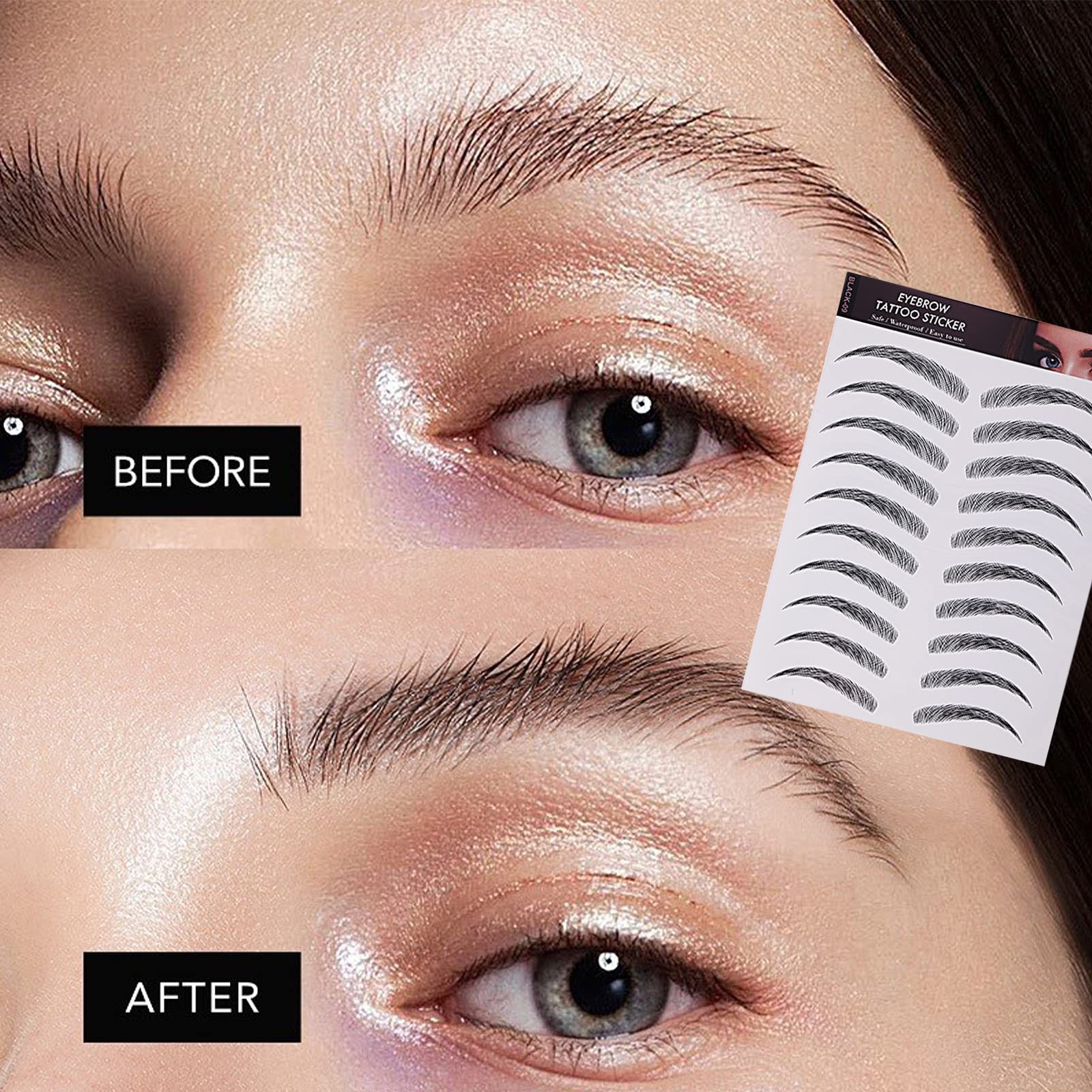 Molain 4D eyebrow tattoos long-lasting color for hours without fading