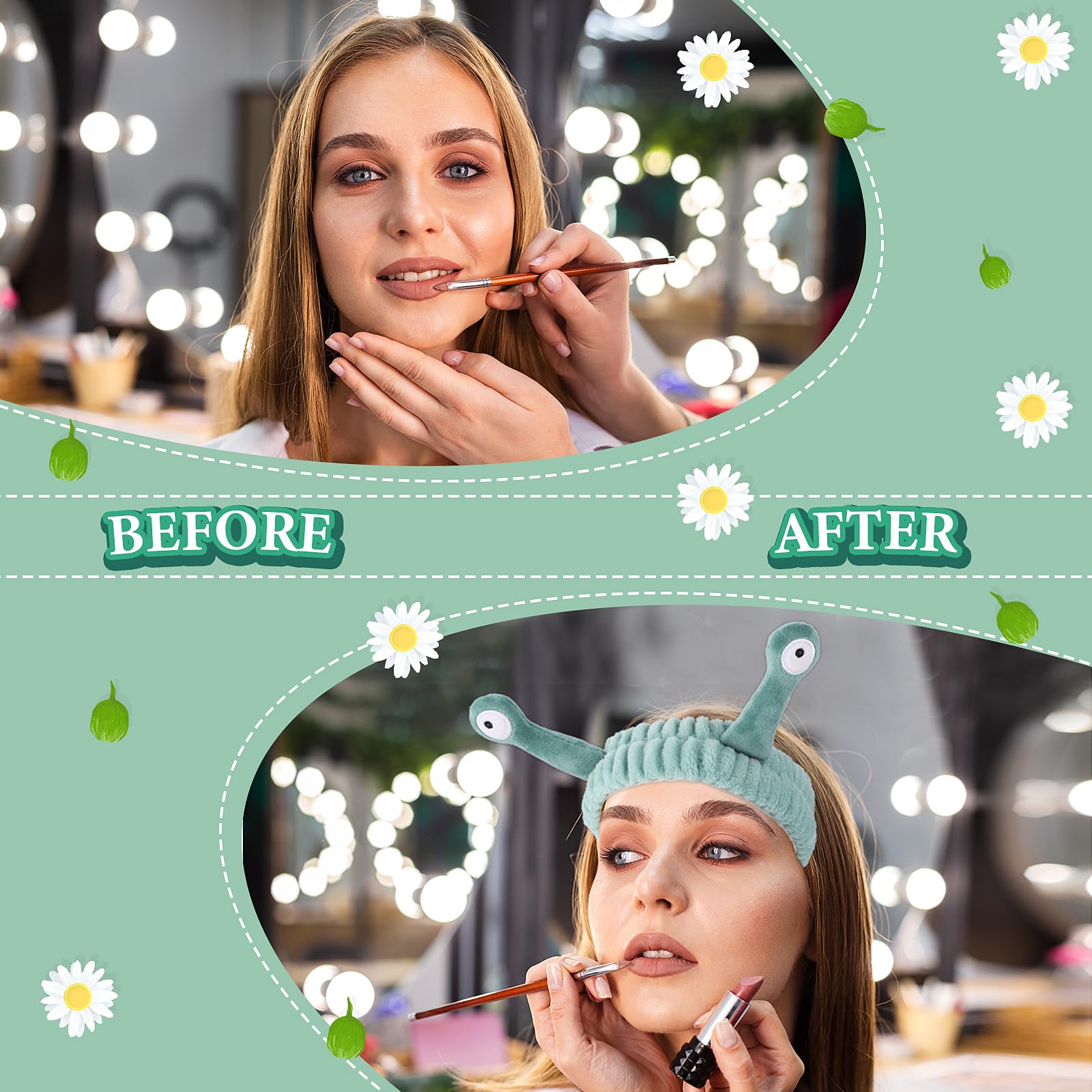 Molain spa headband pink design cute accessories for skincare.