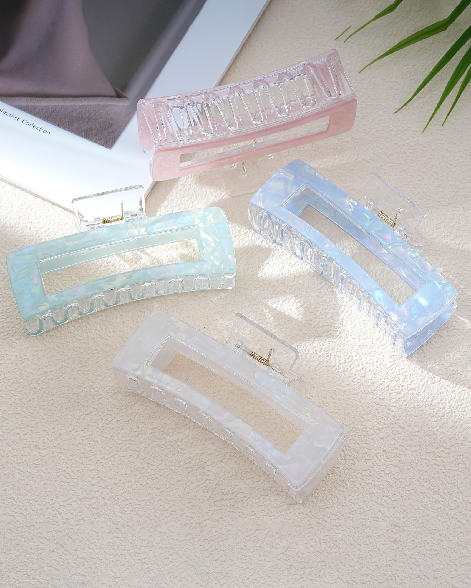 Molans 4-pack hair clips collection in varied colors for versatile styling