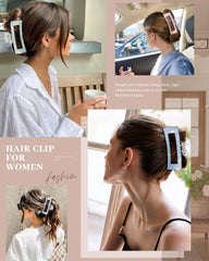Molans acrylic jumbo clip highlighting lightweight, durable material and shine