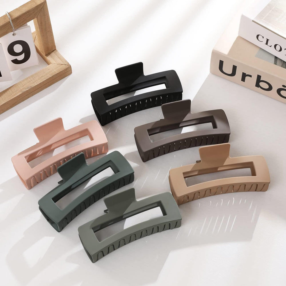 Molizummy nonslip claw clip close-up highlighting slip-free hold and wide opening.