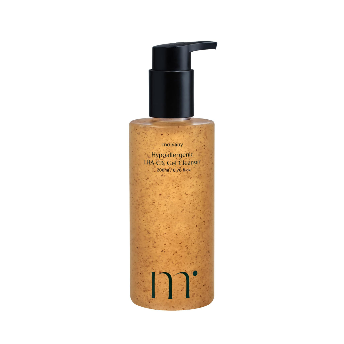 Molvany LHA CIS Gel Cleanser bottle close-up showing gentle daily cleansing.
