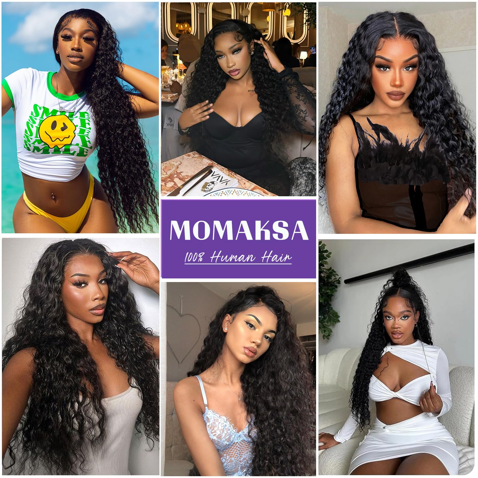 Momaksa virgin Brazilian hair delivers durable, natural-looking waves.