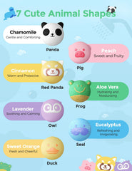 Momcozy bath bombs release soothing fragrances in warm water for a calming ritual.