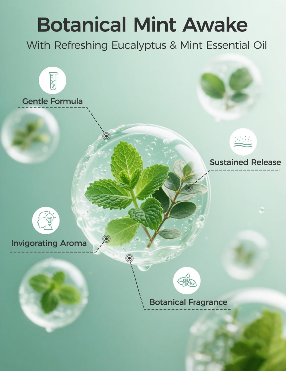 Momcozy-steamer-closeup-essential-oils highlights natural eucalyptus and peppermint for refreshing aroma.