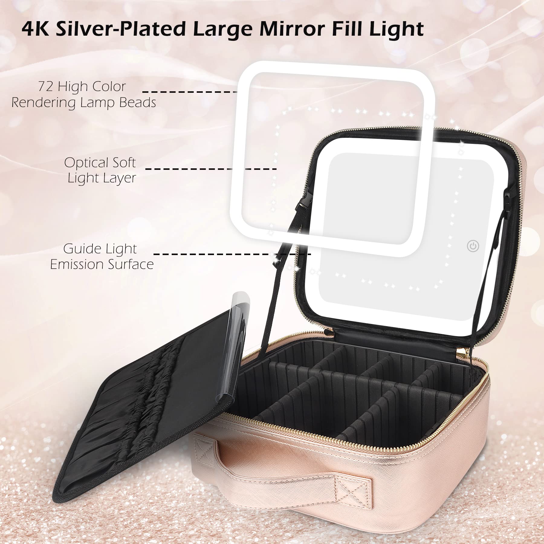 MOMIRA organizer features six detachable partitions for flexible, mess-free storage.