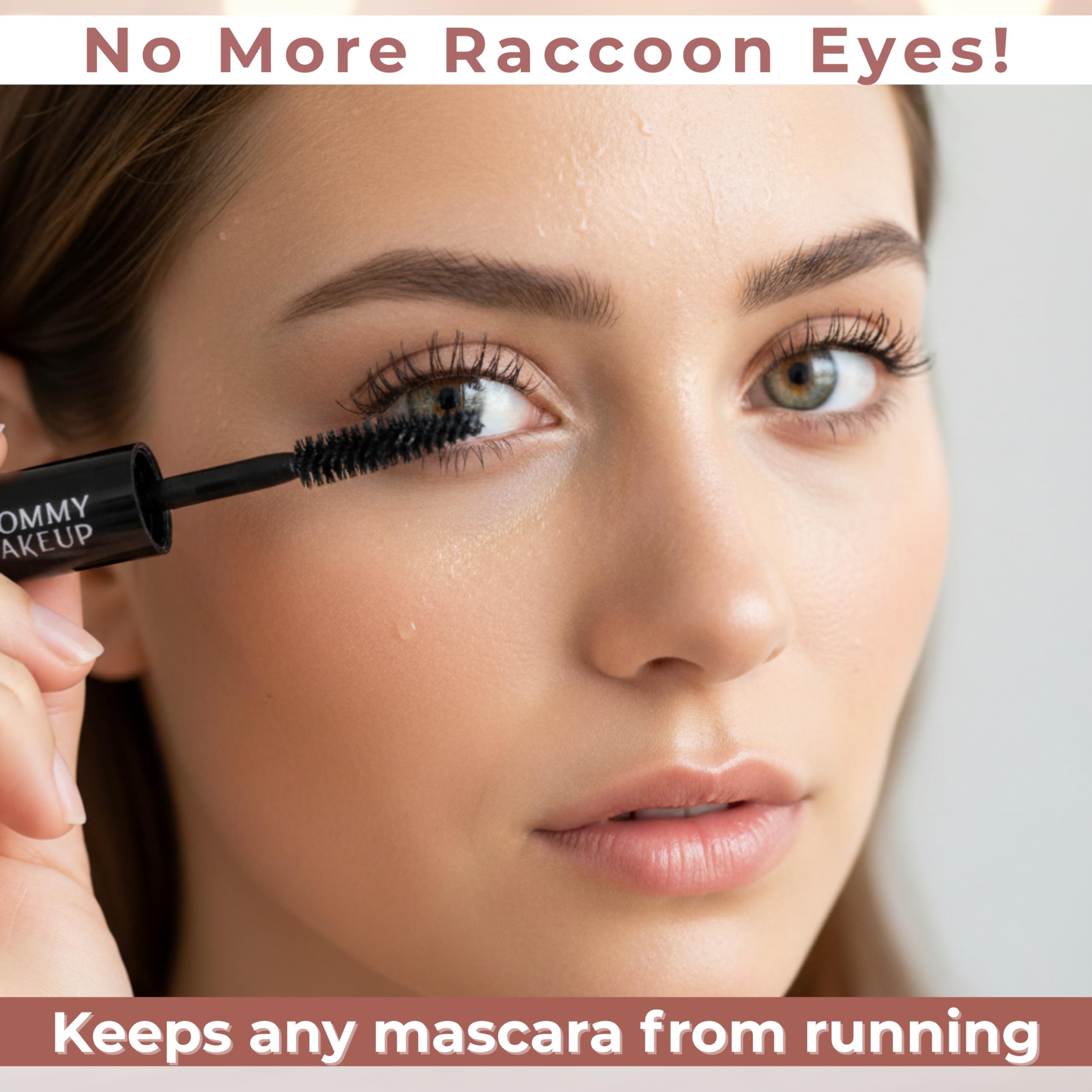Mommy Makeup Lash Shield Top Coat removal with oil-free remover shows clean finish.