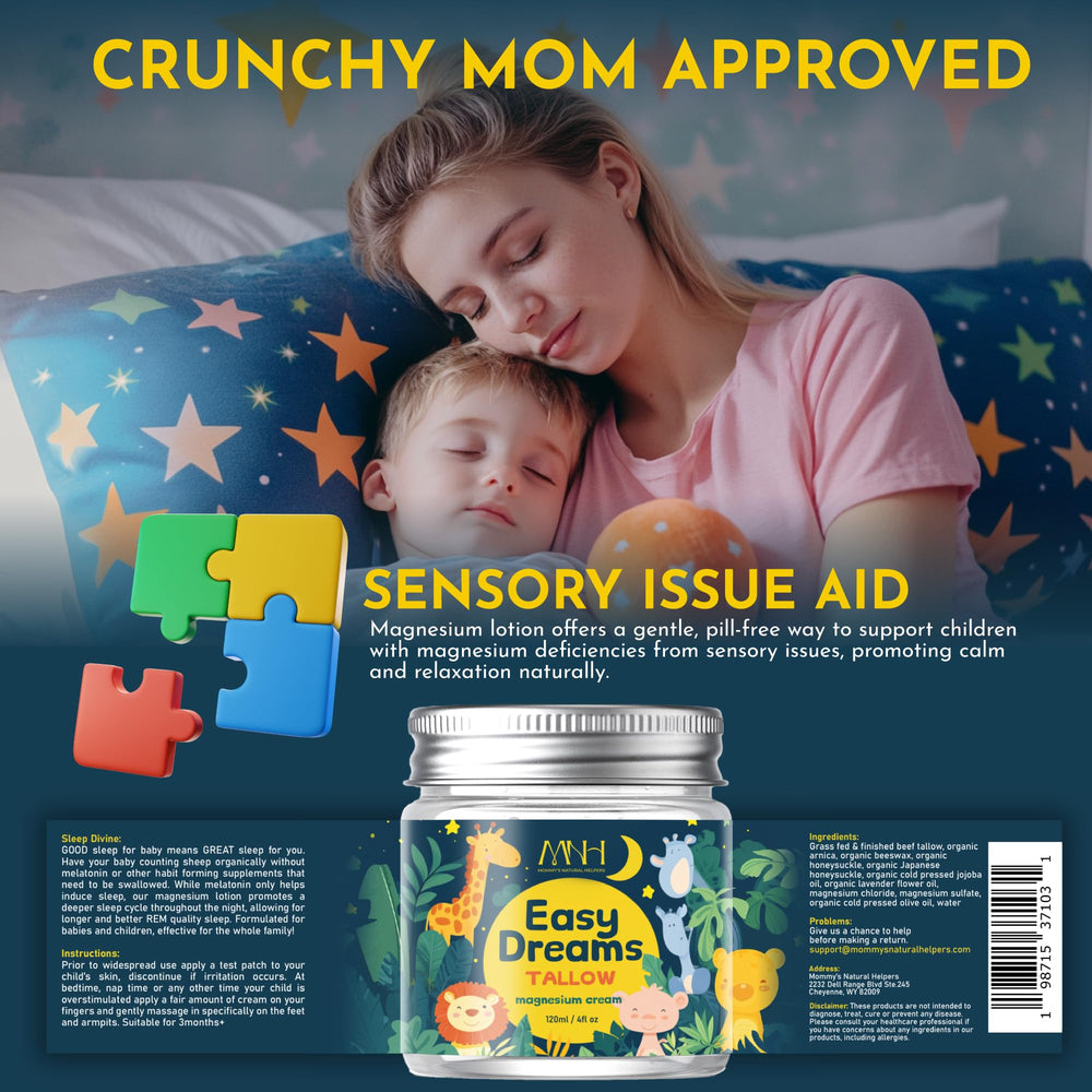Mommy's Natural Helpers USA-made label on product container