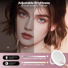 MOMOKUBA handheld travel mirror for quick makeup fixes anywhere