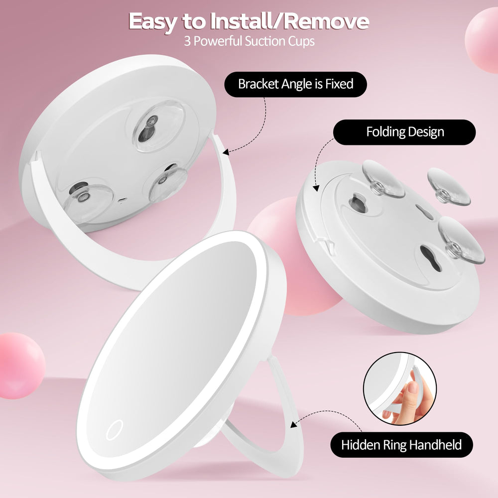 MOMOKUBA portable lightweight travel mirror fits easily in your bag