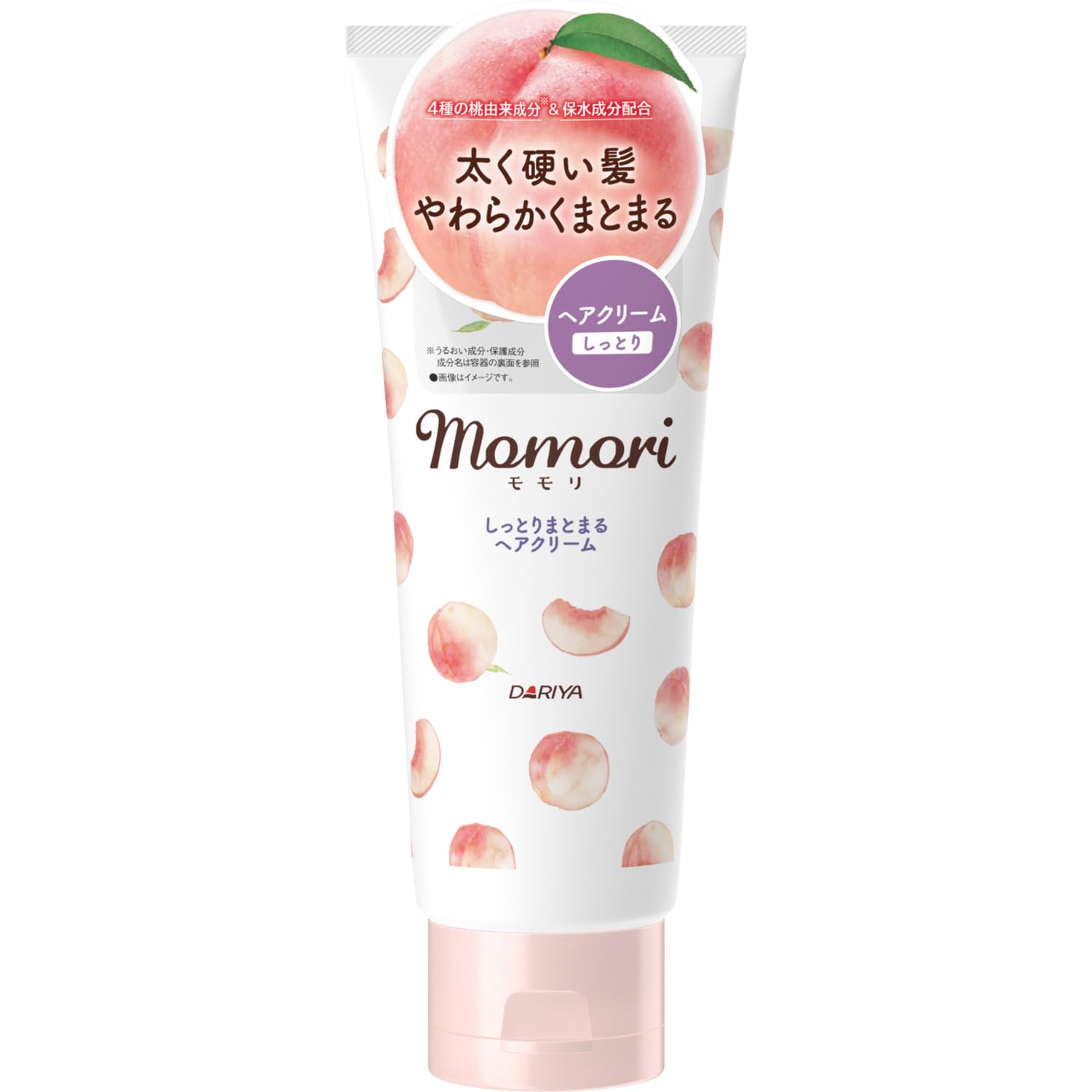 momori thick moist hair cream bottle demonstrates hydrating formula for smoother, manageable thick hair.