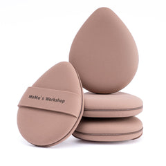 Momo's Workshop makeup sponge puff close-up, ultra-soft for quick, even foundation application.