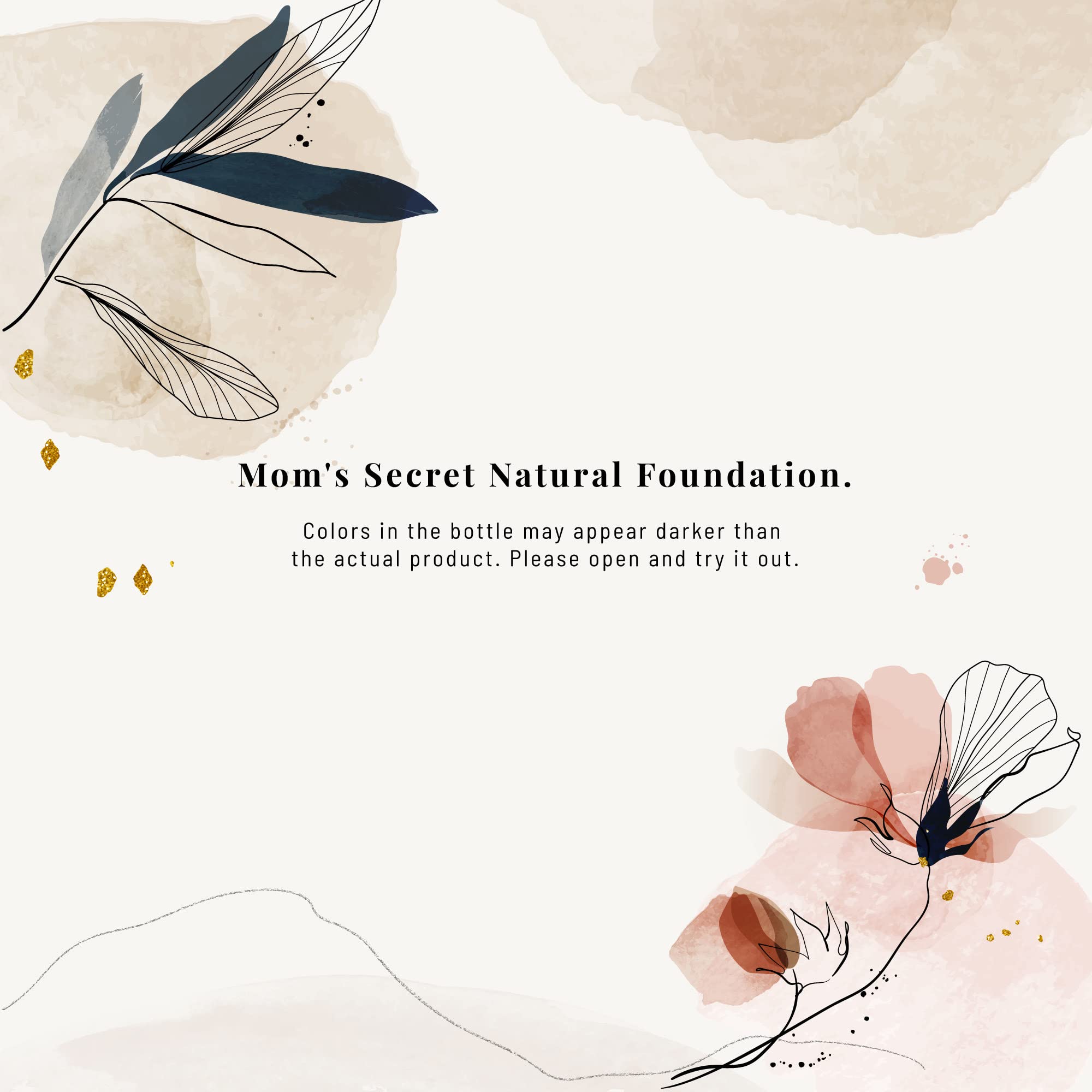 Mom's Secret foundation natural sun protection concept for daytime wear