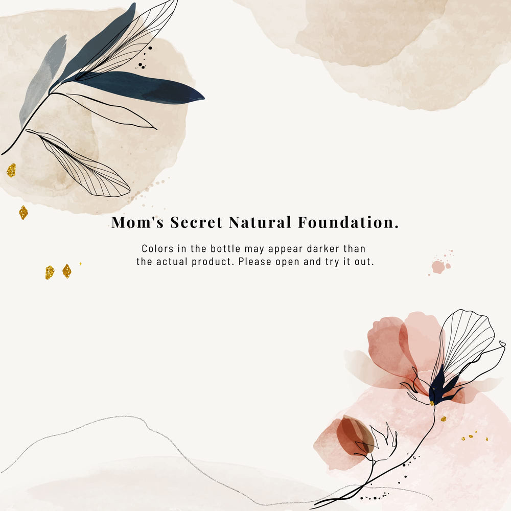 Mom's Secret foundation natural sun protection concept for daytime wear