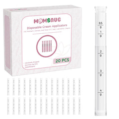 Momsnug disposable vaginal applicator with round tip provides gentle insertion and controlled dosing.