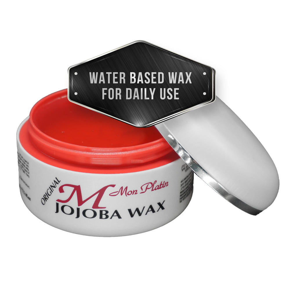 Mon Platin Professional hair wax bottle close-up showing glossy finish potential