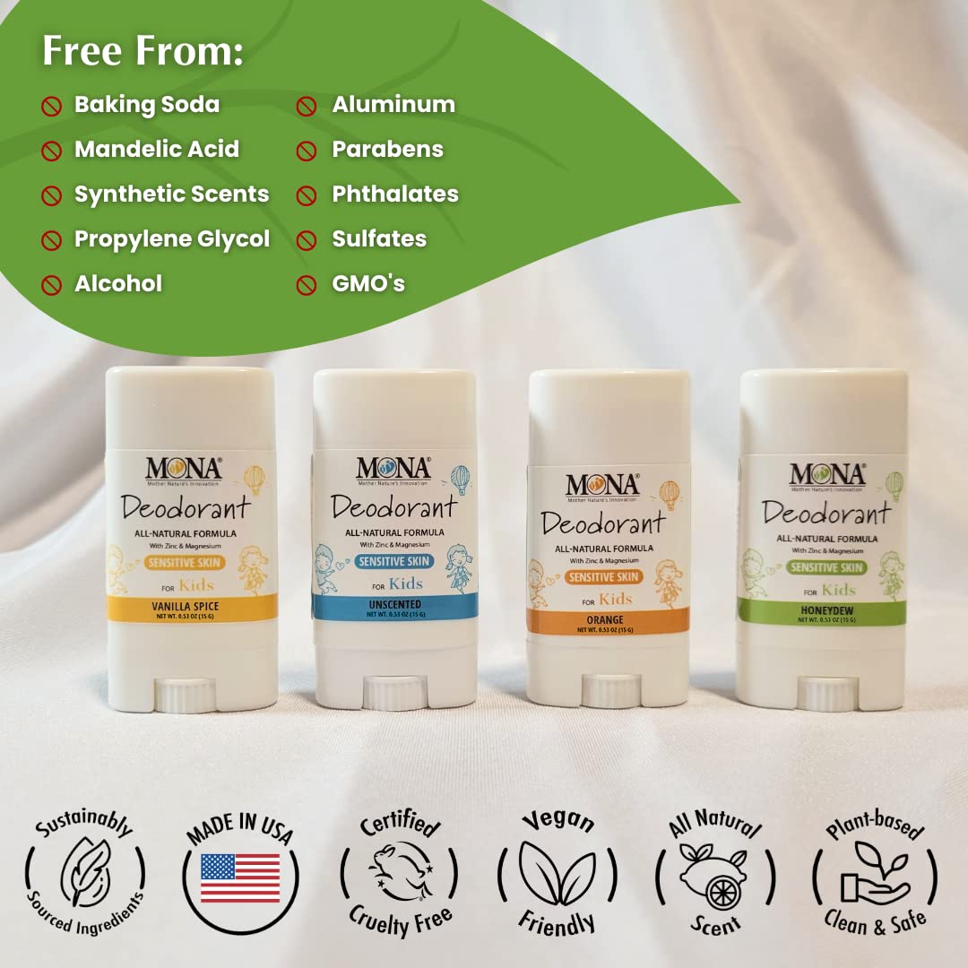 MONA four-scent pack demonstrates variety for kid-friendly fragrance choices