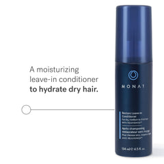 MONAT Balance Restore application dispense demonstrates easy, mess-free distribution for smooth styling.