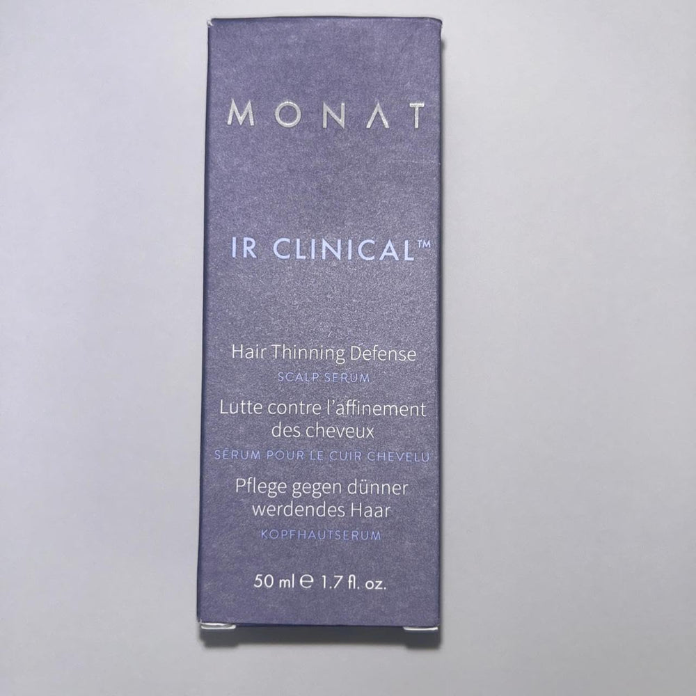MONAT IR Clinical clean beauty label with vegan and cruelty-free branding