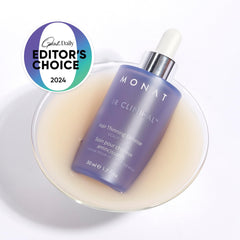 MONAT IR Clinical ingredients melatonin caffeine and bioactive D-biotin highlighted for follicle support