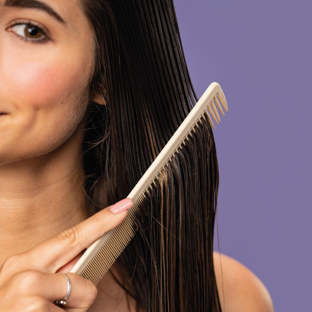 MONAT IR Clinical Thickening roots closeup shows nourishing care at the scalp.