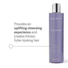MONAT IR Clinical Thickening Shampoo packaging emphasizes clean, sulfate-free formula.