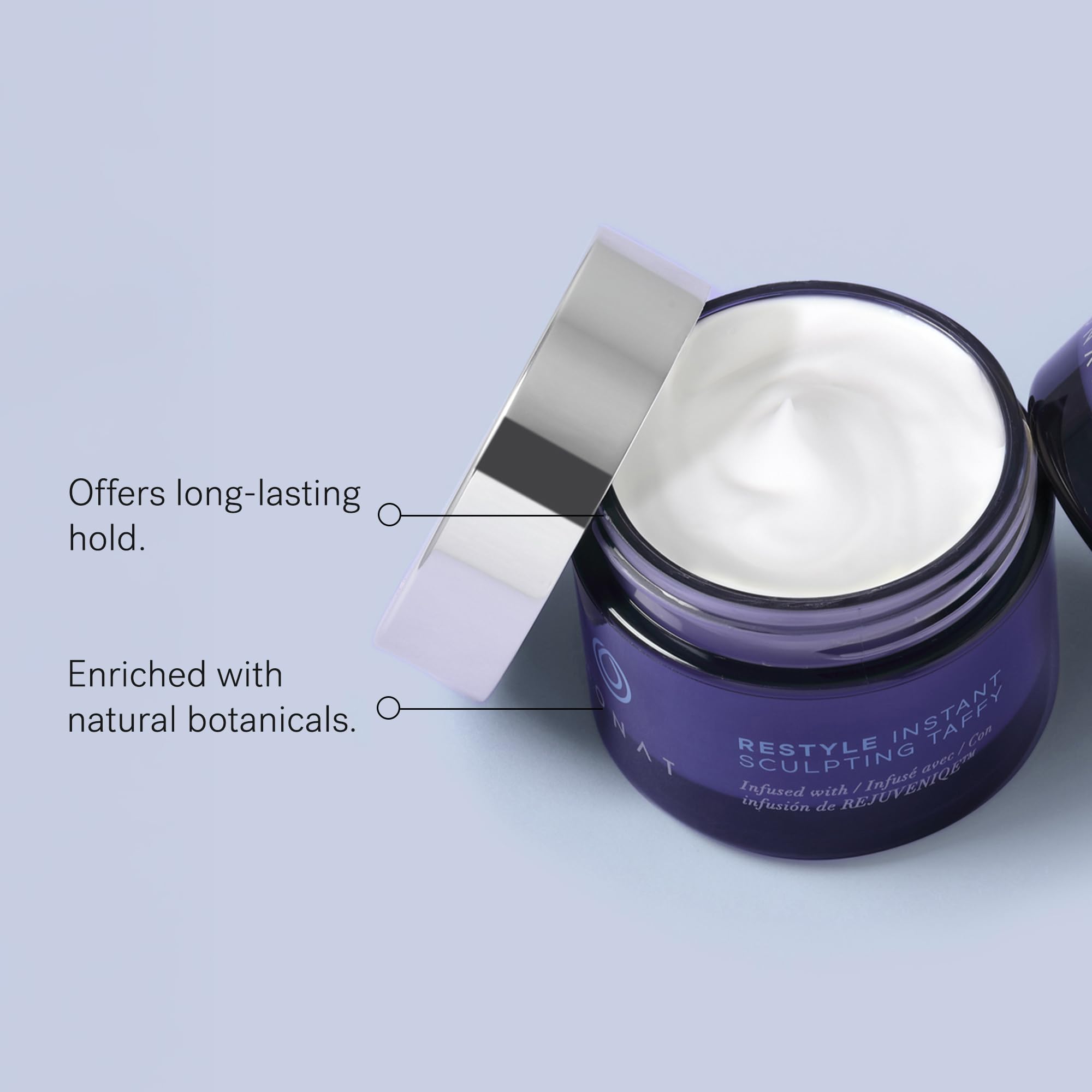 MONAT Restyle Taffy shield with PROCATALINE and CRODASORB helps protect color and strength.