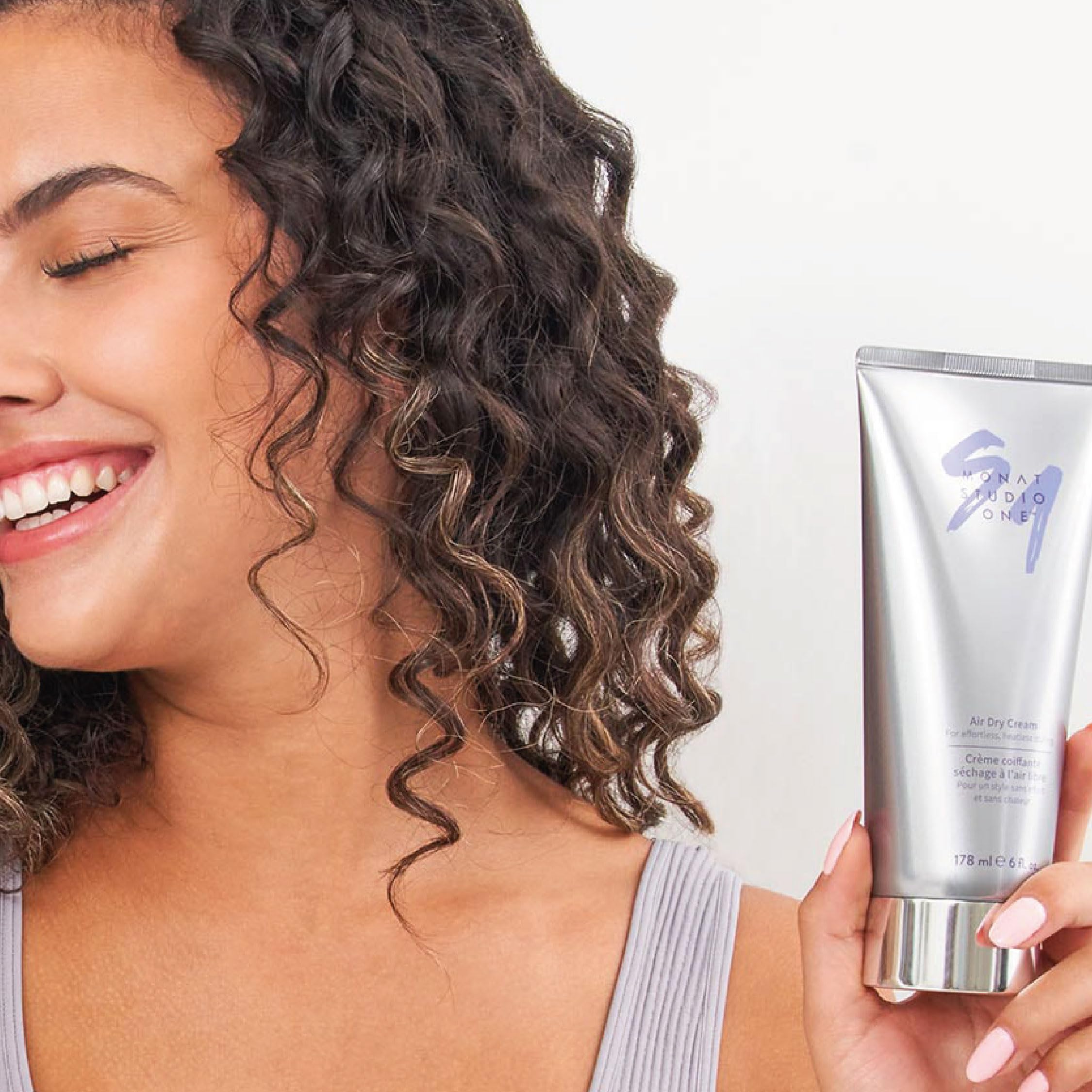 MONAT STUDIO ONE Air Dry Cream close-up texture reveals silky finish.