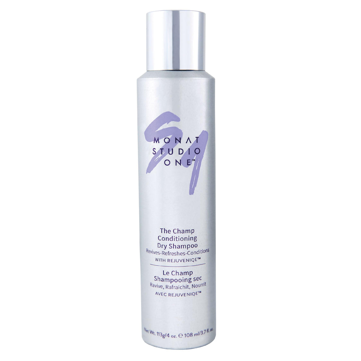 MONAT Studio One Champ bottle closeup—waterless cleansing option for between washes.