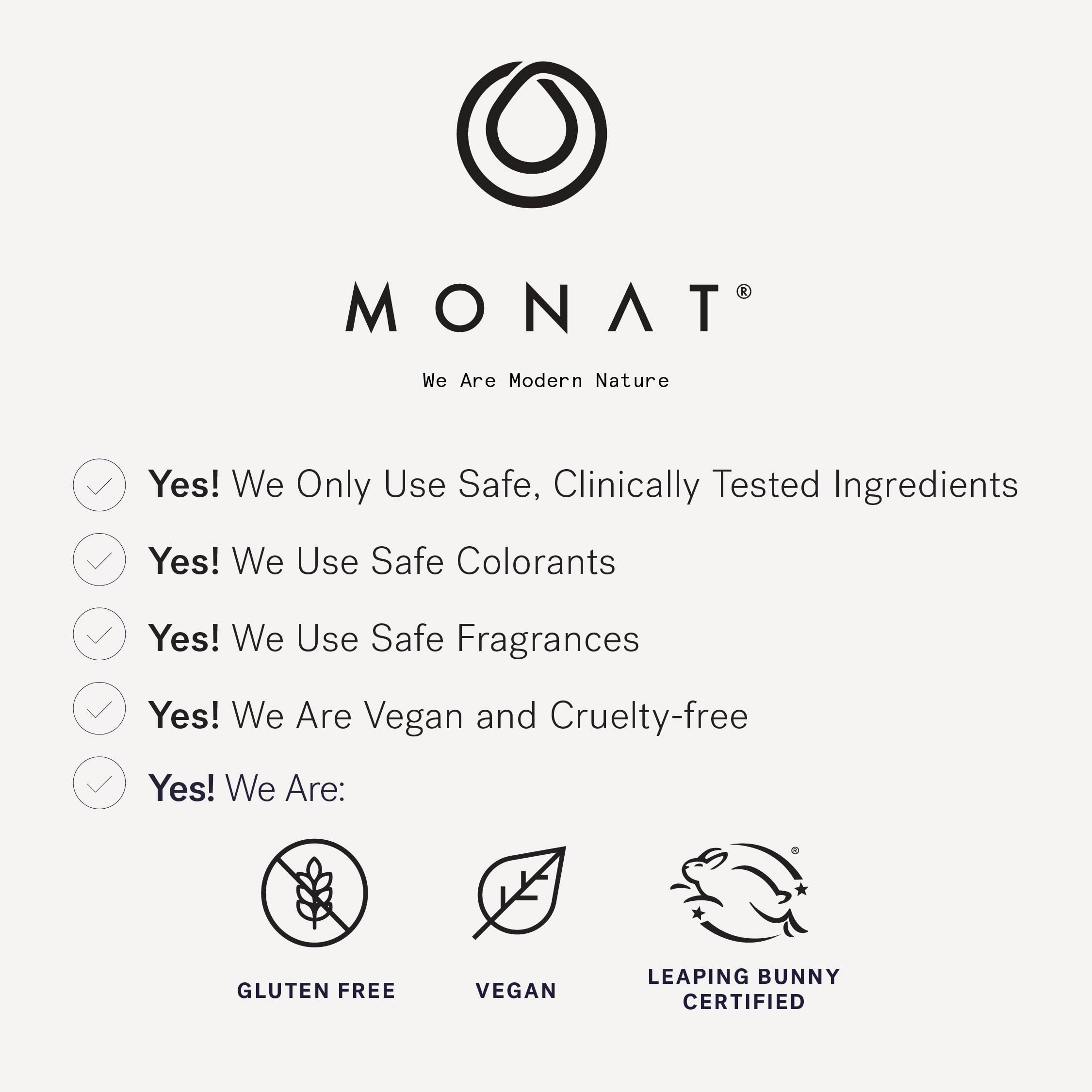 MONAT Moxie Magnifying Mousse fragrance close-up with fresh floral notes.