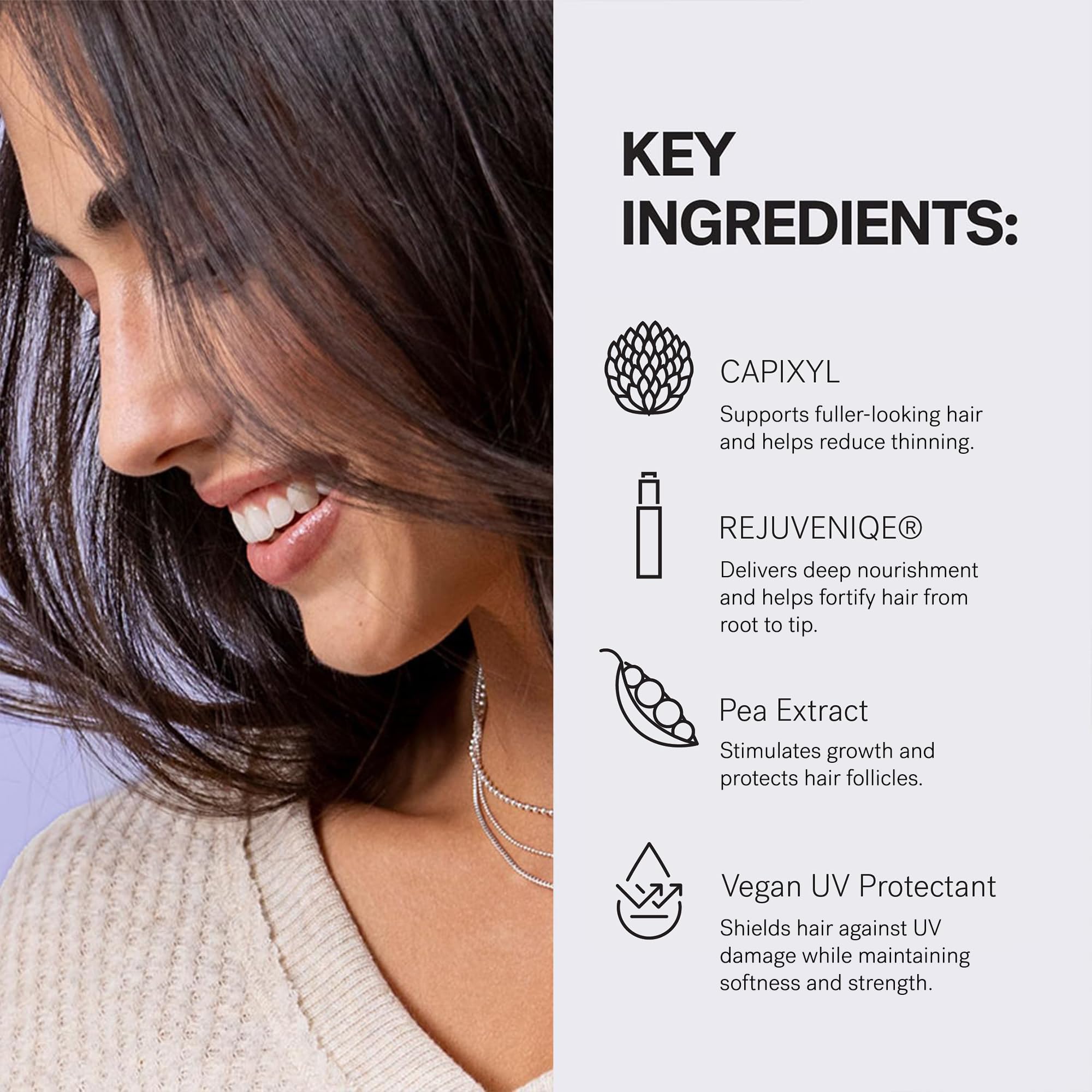 MONAT Moxie Magnifying Mousse texture close-up showing soft, flexible hold.