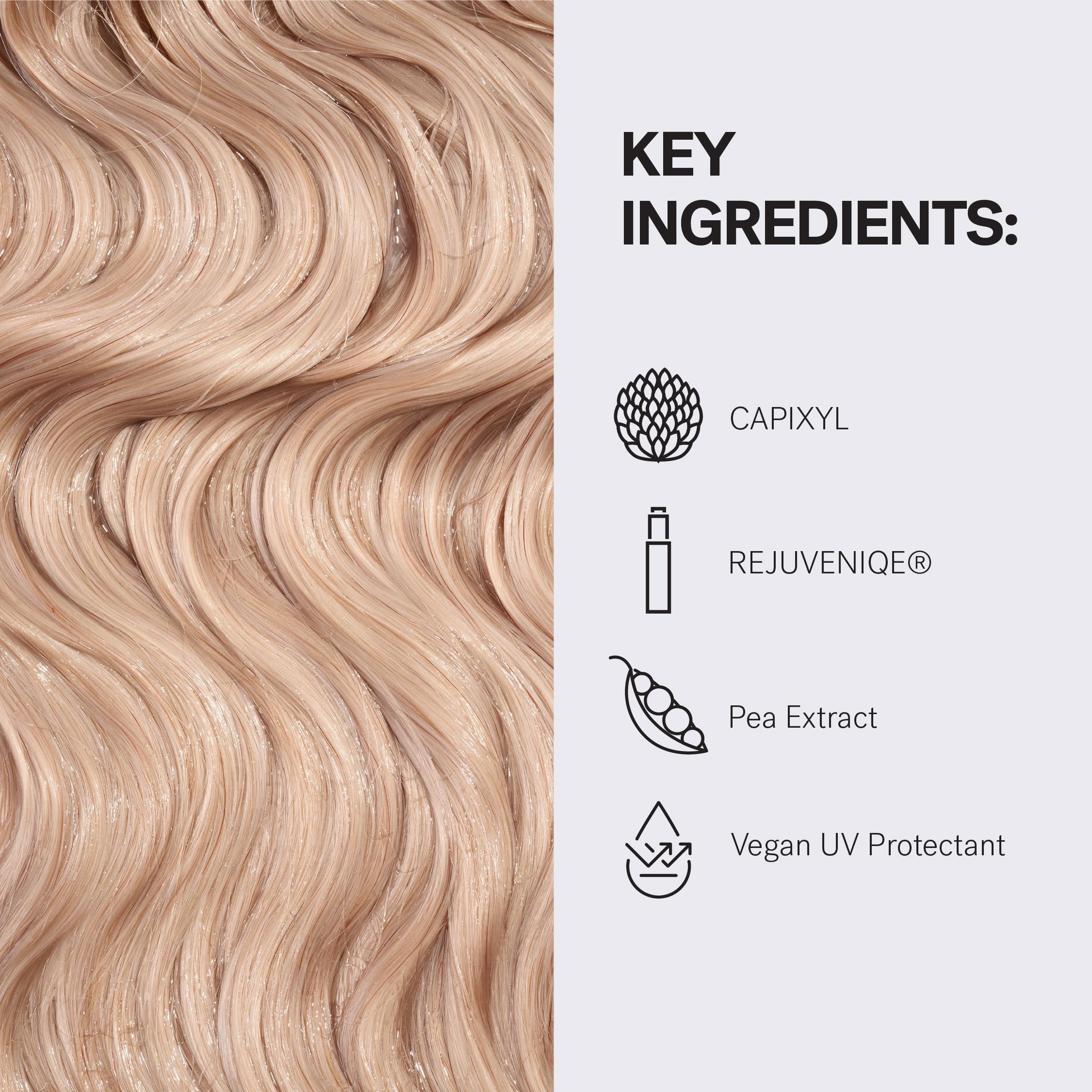 MONAT Volumizing Revive Shampoo UV defense label highlighting protection.