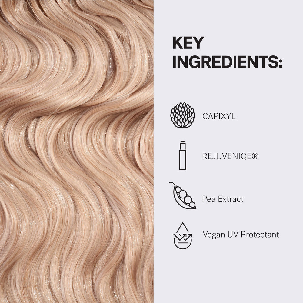 MONAT Volumizing Revive Shampoo UV defense label highlighting protection.