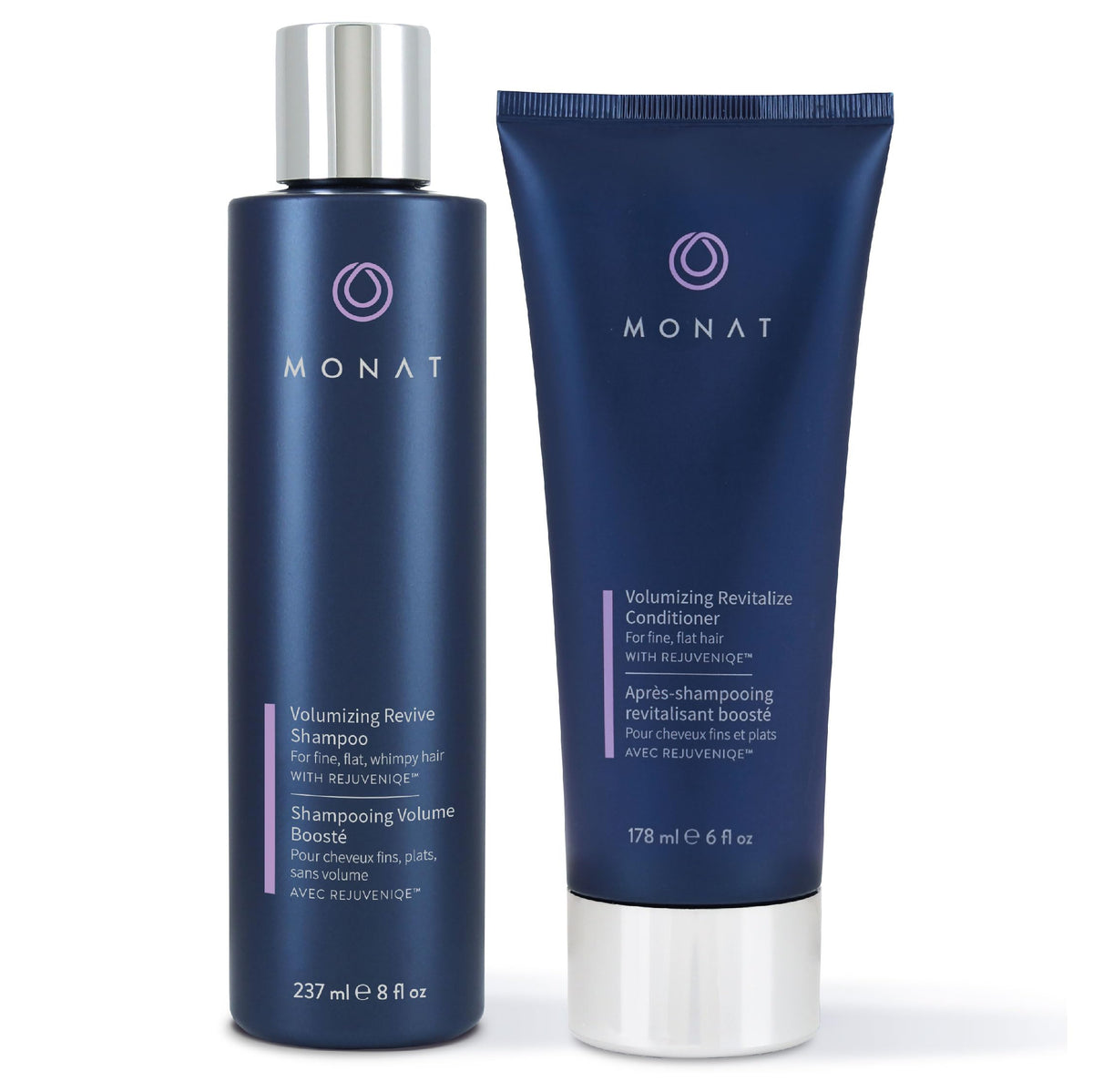 MONAT Volumizing Shampoo bottle front shows lift for fuller, voluminous hair