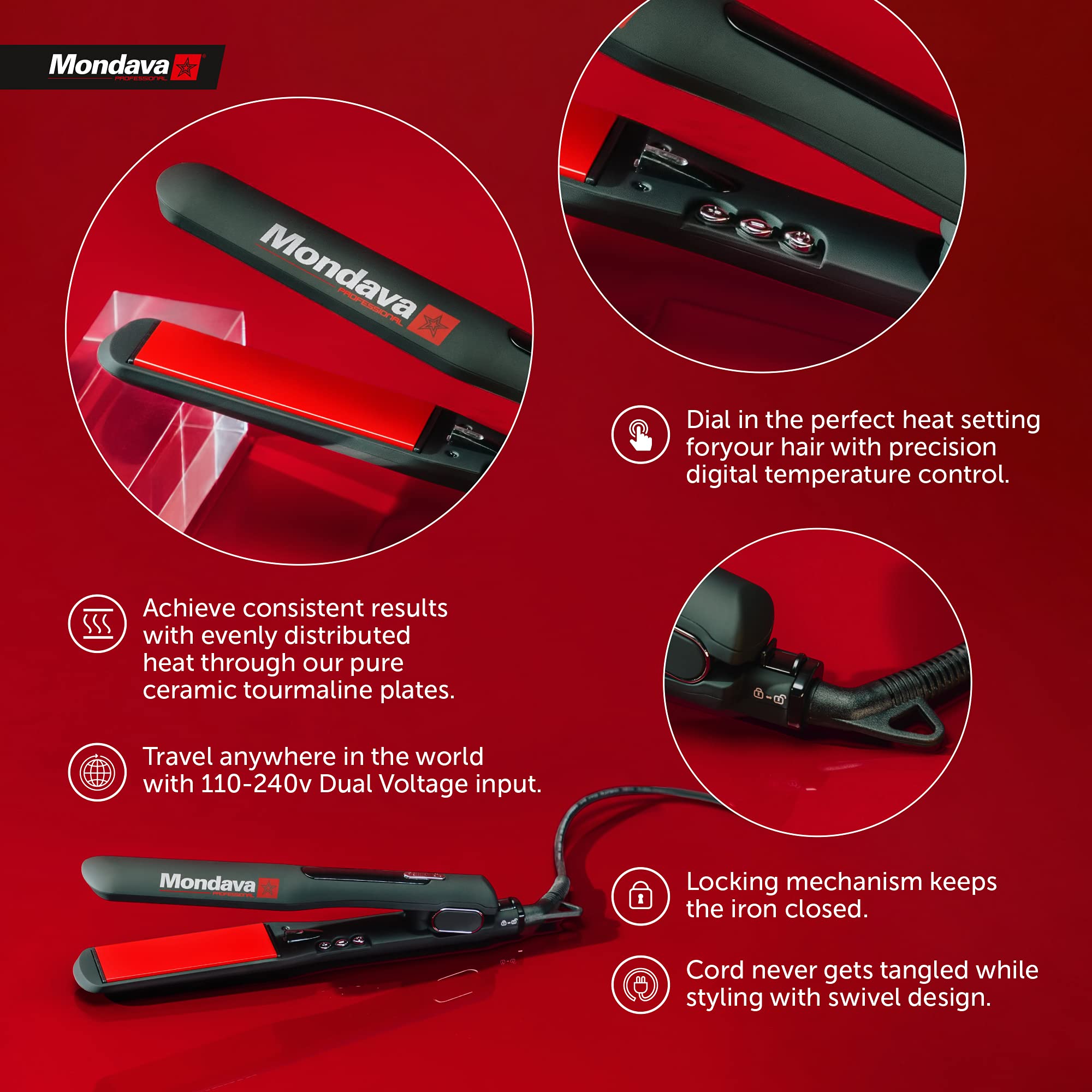 Mondava salon styling comb helps precise sectioning for even results
