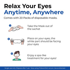 MONIER steam eye mask ear loops provide comfortable, universal fit.