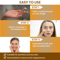 MONIER product on dry skin during application shows suitability for sensitive skin
