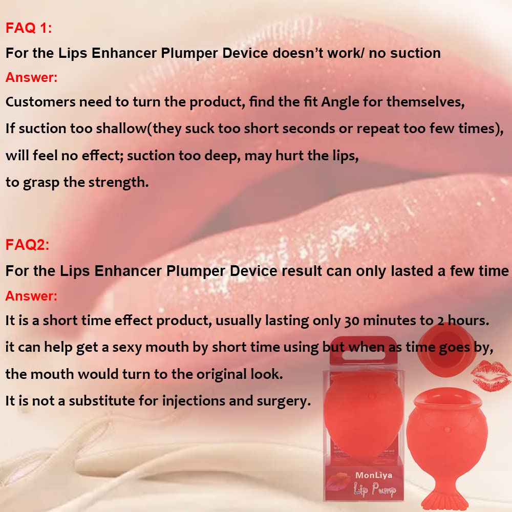 MonLiya packaging includes essential lip plumper for at-home use