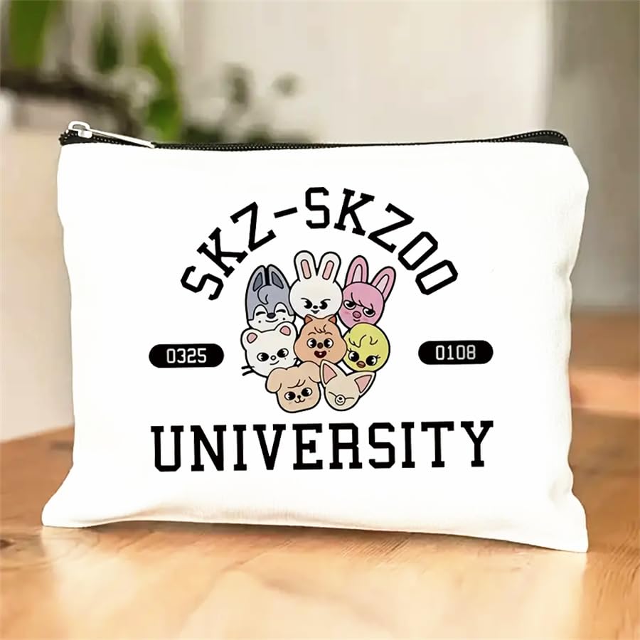 MONNYCAR Stay Fandom makeup bag back view highlighting durable design for travel