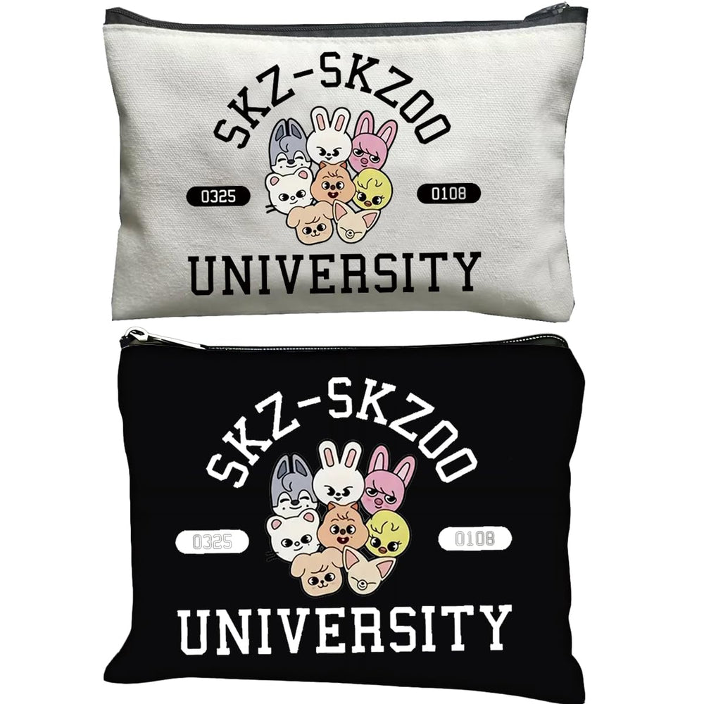 MONNYCAR Stay Fandom makeup bag front view with double-sided print for fan gifts