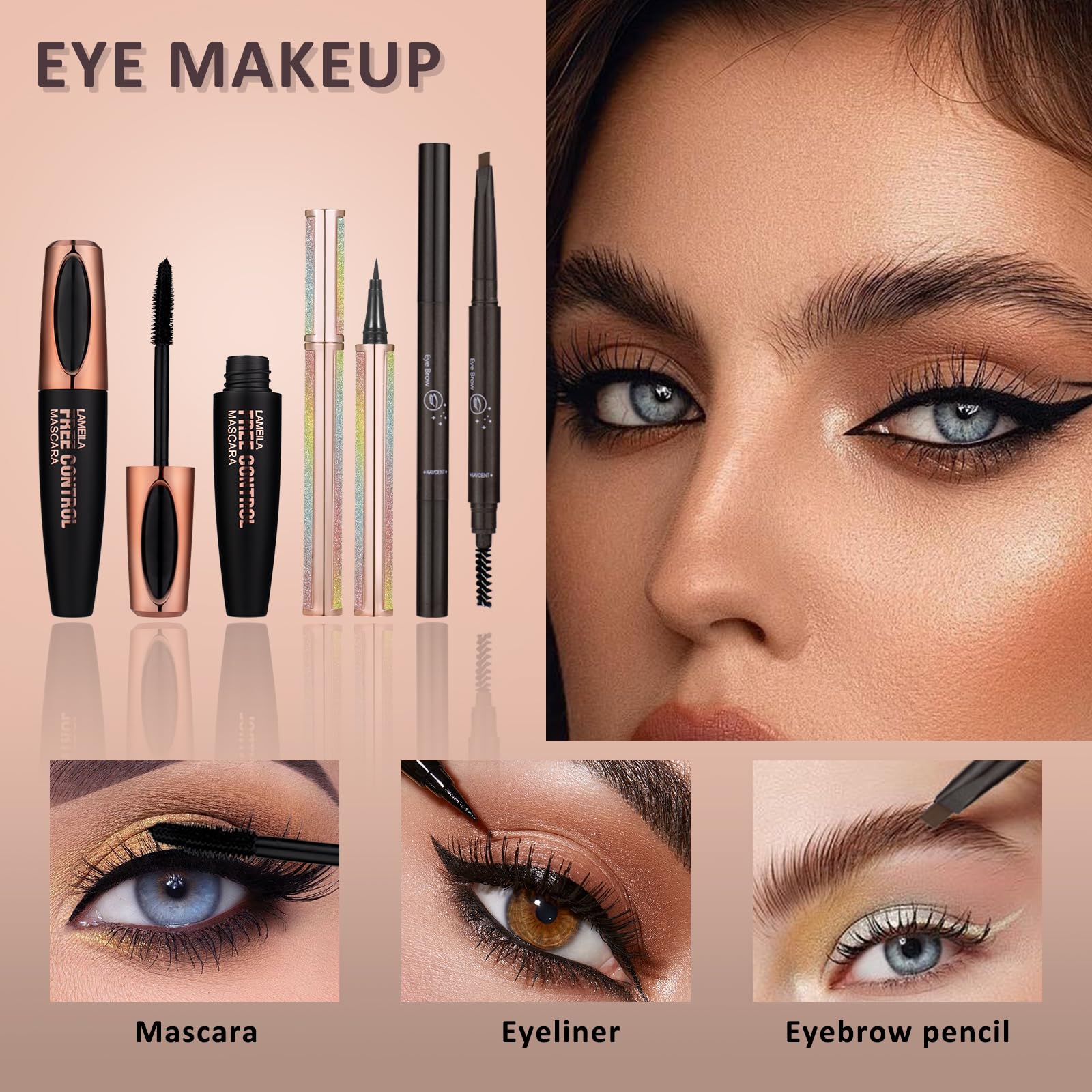 MONRUEVT makeup kit teens mascara wand delivers defined lashes