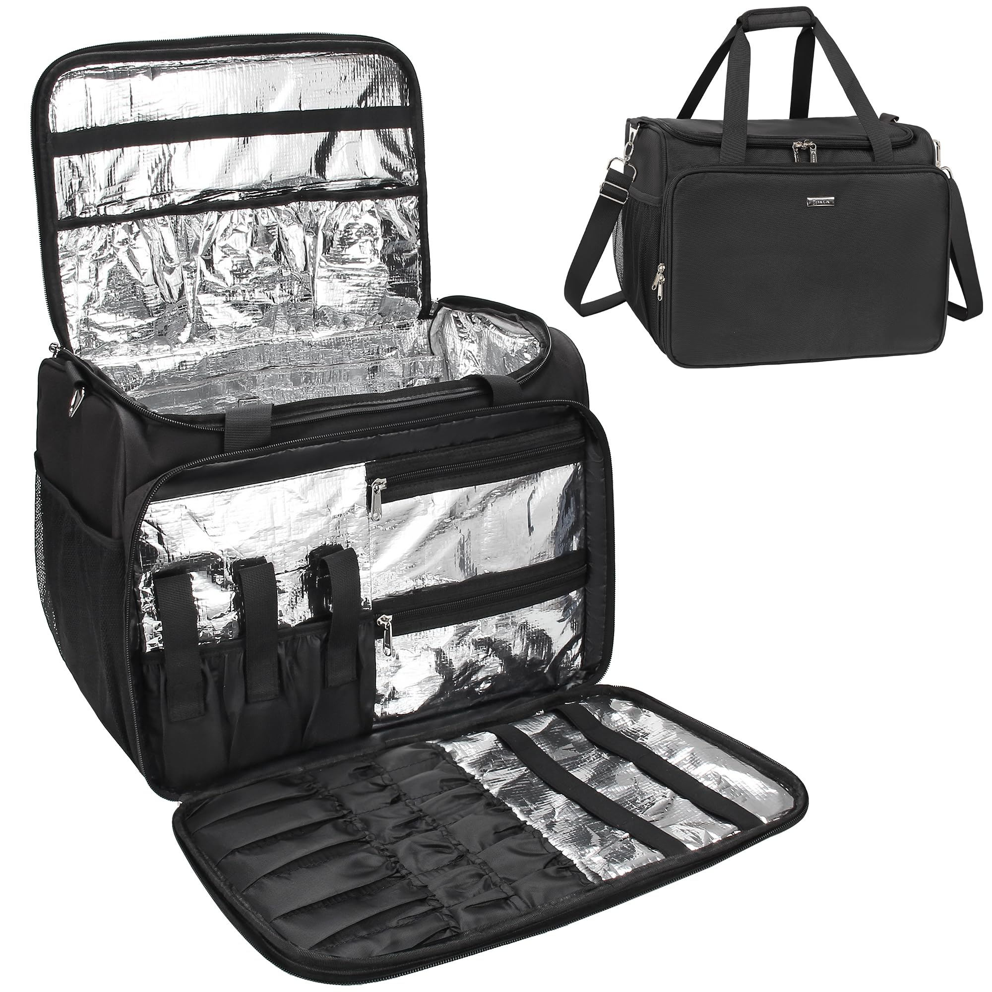 MONSTINA professional hairdressing bag front view with spacious main cavity for tools