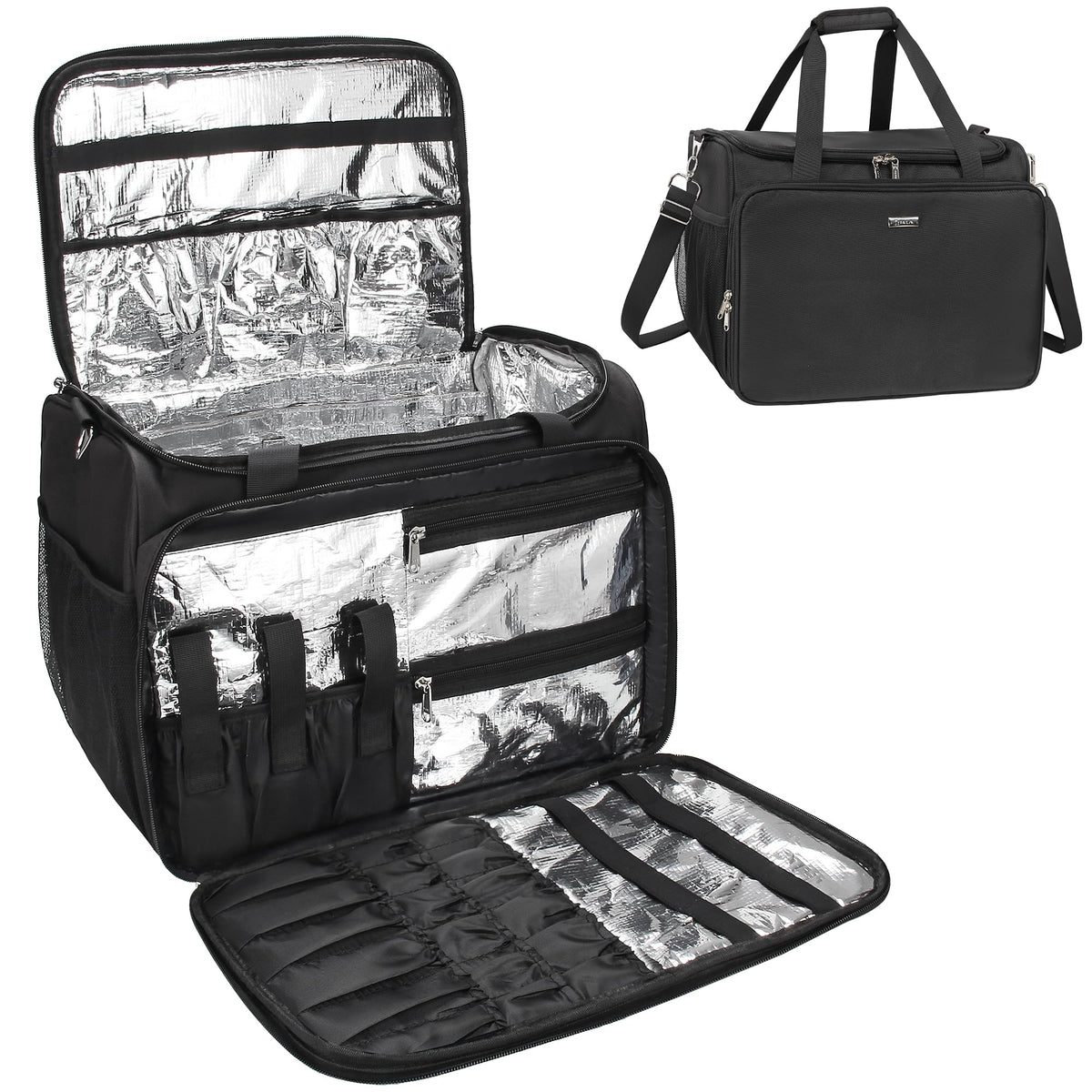 MONSTINA professional hairdressing bag front view with spacious main cavity for tools