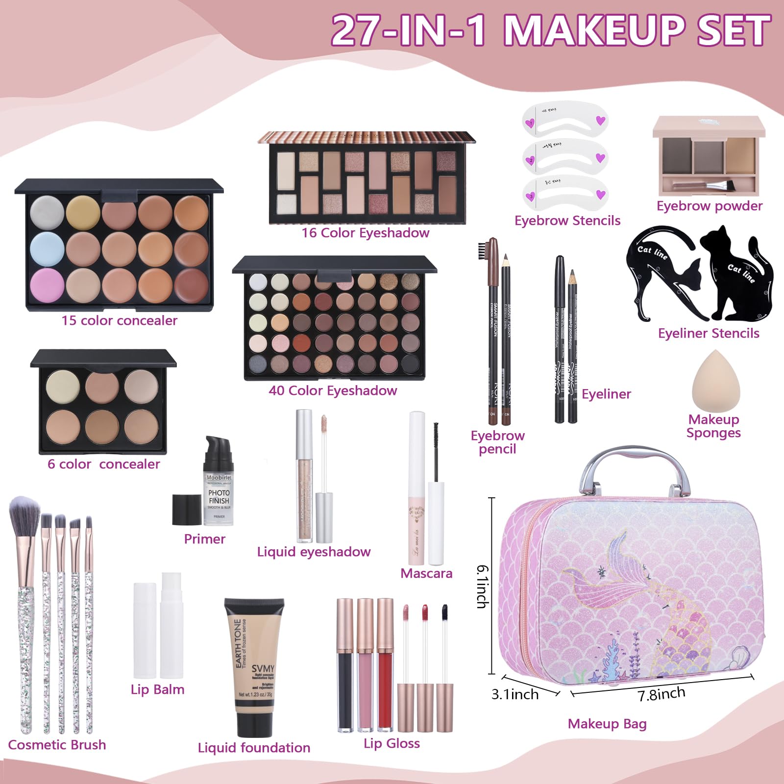 Moobirlet Eyeshadow Palettes with 56 shades offer versatile day-to-night looks