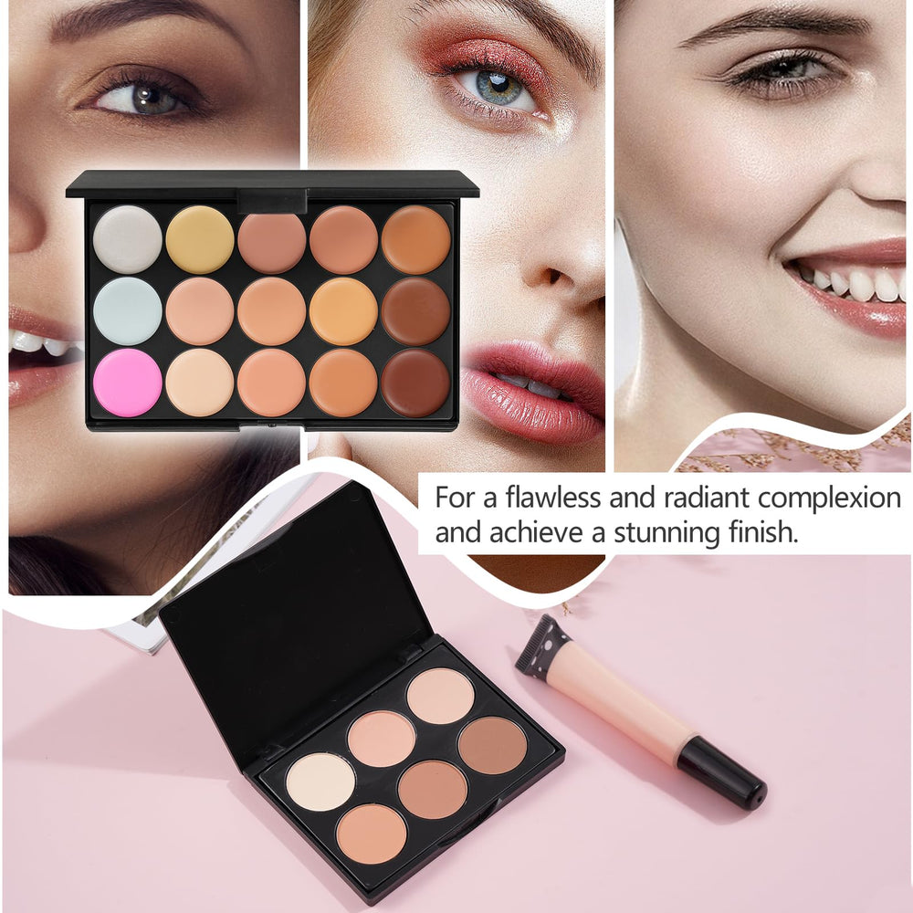 Moobirlet makeup kit eyebrow palette supports natural to dramatic brow shaping.