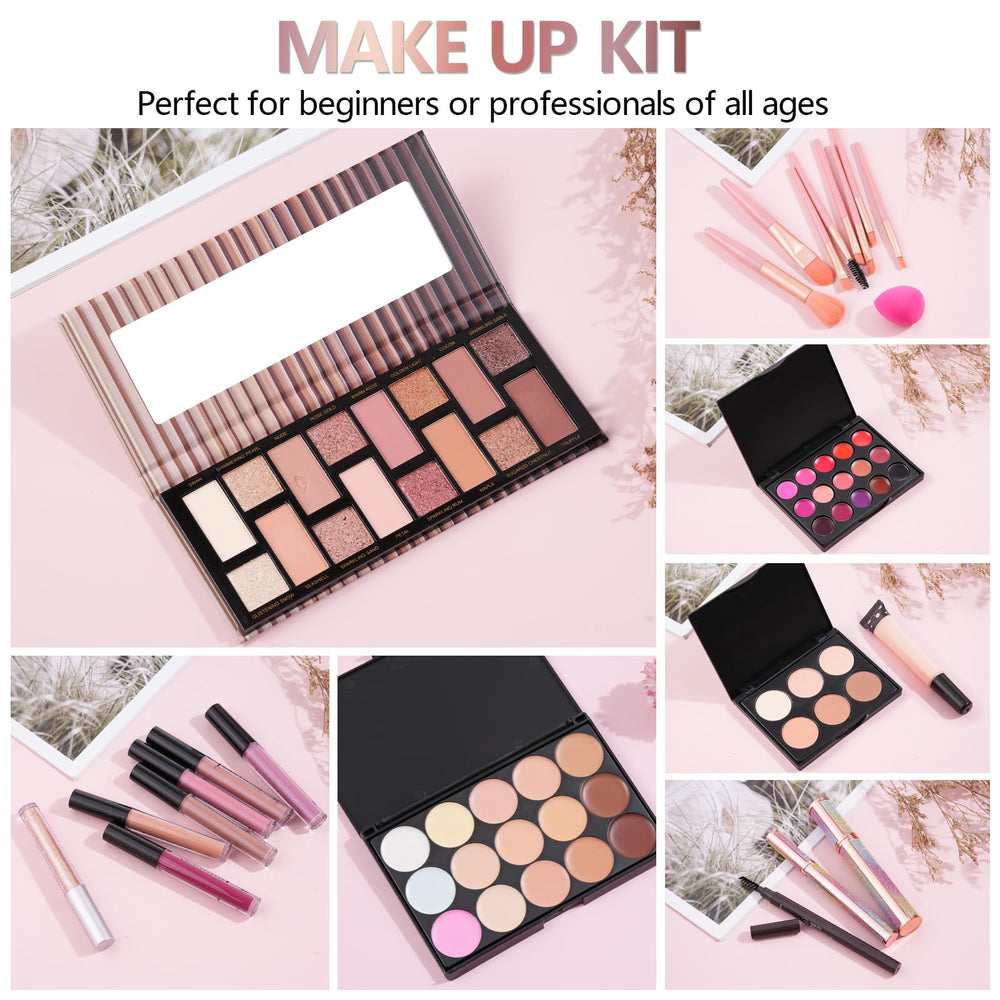 Moobirlet makeup kit eyeshadow palette provides rich color payoff for versatile looks.