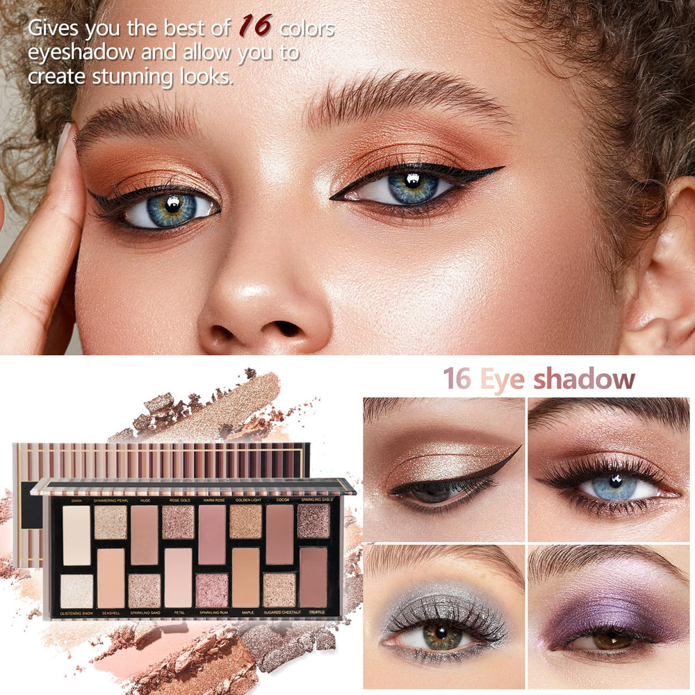 Moobirlet makeup kit liquid lipstick highlights long-wearing finish for bold statements.