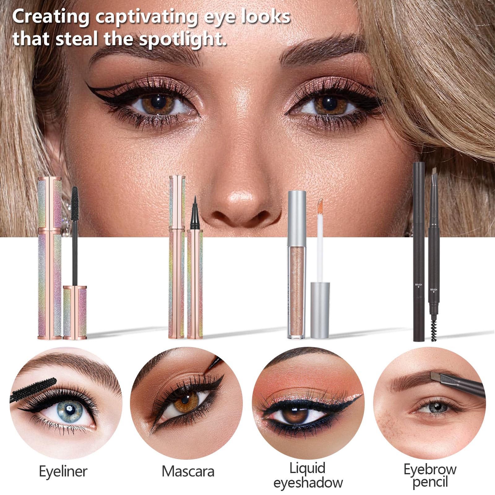 Moobirlet makeup kit makeup bag keeps cosmetics organized for easy travel.